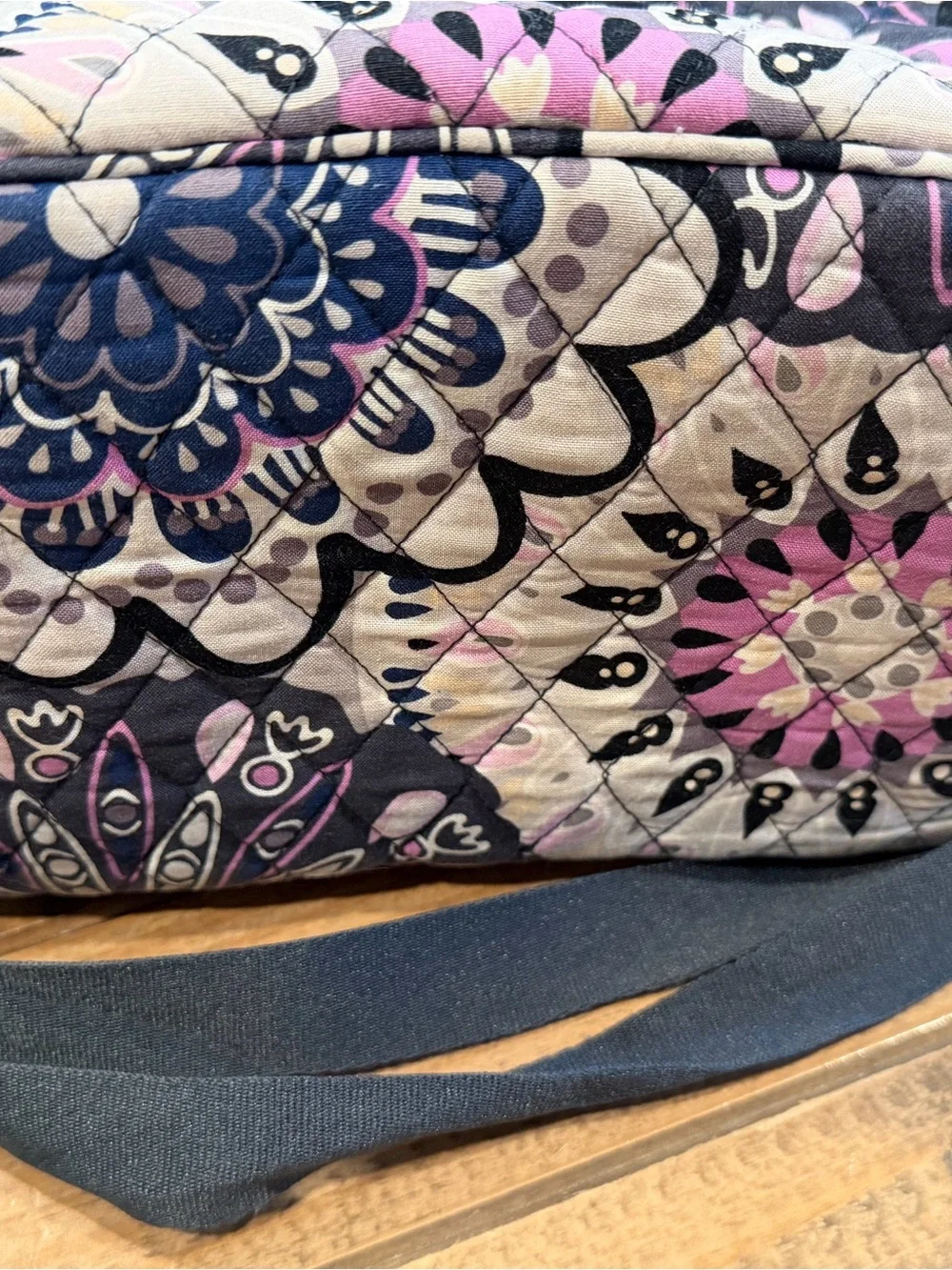 Vera Bradley Quilted Lunch Crossbody Bag in Mimosa Medallion, Insulated Cooler